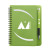 Custom 5" x 7" Huntington Notebook w/Pen - Olive Green