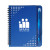 Custom 5" x 7" Havana Notebook w/Pen - Blue