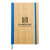 Custom 6" x 8" Bamboo Journal with rPET Back - Royal Blue