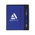 Custom Magnetic Journal & Metal Pen Set - Blue - Front View