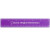Custom 6" Plastic Ruler - Translucent Purple