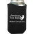 Custom American Made Curve Can Cooler - Black