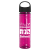 Custom 24 Oz. Slim Fit UpCycle RPET Bottles With Oval Crest Lid - Translucent Hot Pink