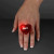 Custom Huge Gem Flashing Heart Rings - In use