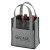 Custom Toscana Six Bottle Non-Woven Wine Tote - Grey