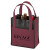 Custom Toscana Six Bottle Non-Woven Wine Tote - Burgundy