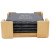Custom 4 Pc. Square Slate Coaster In Bamboo - Side view