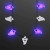 Custom Ghosts Light Up Necklace, String Lights 