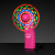 Custom LED Mini Fan with Pink Handle