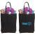 Custom 5.5 oz Cotton Tote Bag: Colored - Black