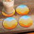 Custom 4 Pc reGen Recycled Polyester Round Dye Sub Coaster Set - Lifestyle View 
