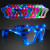 Custom Assorted Color Flashing LED Star Shaped Glasses