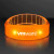 Custom Orange Fashion LED Bracelets