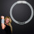 Custom 8 Inch White Glow Bracelet - White