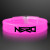 Custom Pink Glow Thick Bracelet Bangles