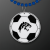 Custom Soccer Ball Medallion with Navy Blue Beaded Necklace (Non Light Up)