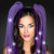 Custom Light Up Hair Noodles Headband - Purple Lifestyle View 