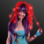 Custom Light Up Hair Noodles Headband - Bright Red Lifestyle View 