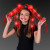 Custom Light Up Hair Noodles Headband - Bright Red In use 