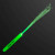 Custom Green Flashing Stick Wands with Green Sparkle Fibers