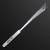 Custom White Flashing Stick Wands with White Sparkle Fibers
