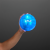 Custom 4" Super Sized Air Blue Bounce Ball with Flashing LEDs - Lifestyle View 