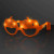 Custom Light Up Orange Pumpkin Shades for Halloween