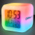 Custom Light Up Color Change LED Digital Alarm Clock - Multicolor