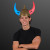 Custom Viking Helmet with Light Up Horns - In use