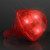 Custom Huge Gem Flashing Heart Rings - Side view