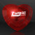 Custom Huge Gem Flashing Heart Rings