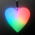 Custom LED Deco Heart Necklace on Black String Lanyard