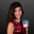 Custom Disco Ball Light Projecting LED Cup - In Use 