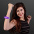 Custom Purple LED Flashing Sound Activated Light Bracelets