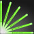 Custom 9.4" Green Glow Stick Wands