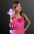 Custom Winged Heart LED Fairy Wand - In use