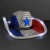 Custom Red White & Blue Cowboy Hat with Black Band