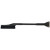 Custom Icicle Extendable Ice Scraper/Snow Brush - Black Side View 
