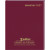 Custom Ruled Monthly Format Stitched to Cover Desk Planner: 2027 - Burgundy