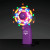 Custom LED Mini Fan with Purple Handle - In use