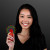 Custom Light Up Promotional Mini Fans with Red Handles - Lifestyle