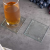 Custom Square Glass Coasters: Single - Lifestyle View 