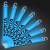 Custom 6 inch Blue Glow Sticks