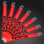 Custom 6 inch Red Glow Sticks