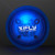 Custom 1.8"Blinky Blue Rubber Bounce Ball, Impact Activated LED