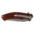 Custom 4.5" Wood Handle Liner Lock - Close View