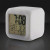 Custom Light Up Color Change LED Digital Alarm Clock - Multicolor Front View 