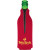 Custom American Made Zipper Bottle Cooler - Red