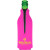 Custom American Made Zipper Bottle Cooler - Neon Pink