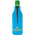 Custom American Made Zipper Bottle Cooler - Neon Blue